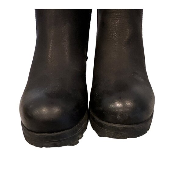 Vintage 7 Eight Shayden Side Zip Chunky Heel Ankle Booties Size 10 - Picture 5 of 9